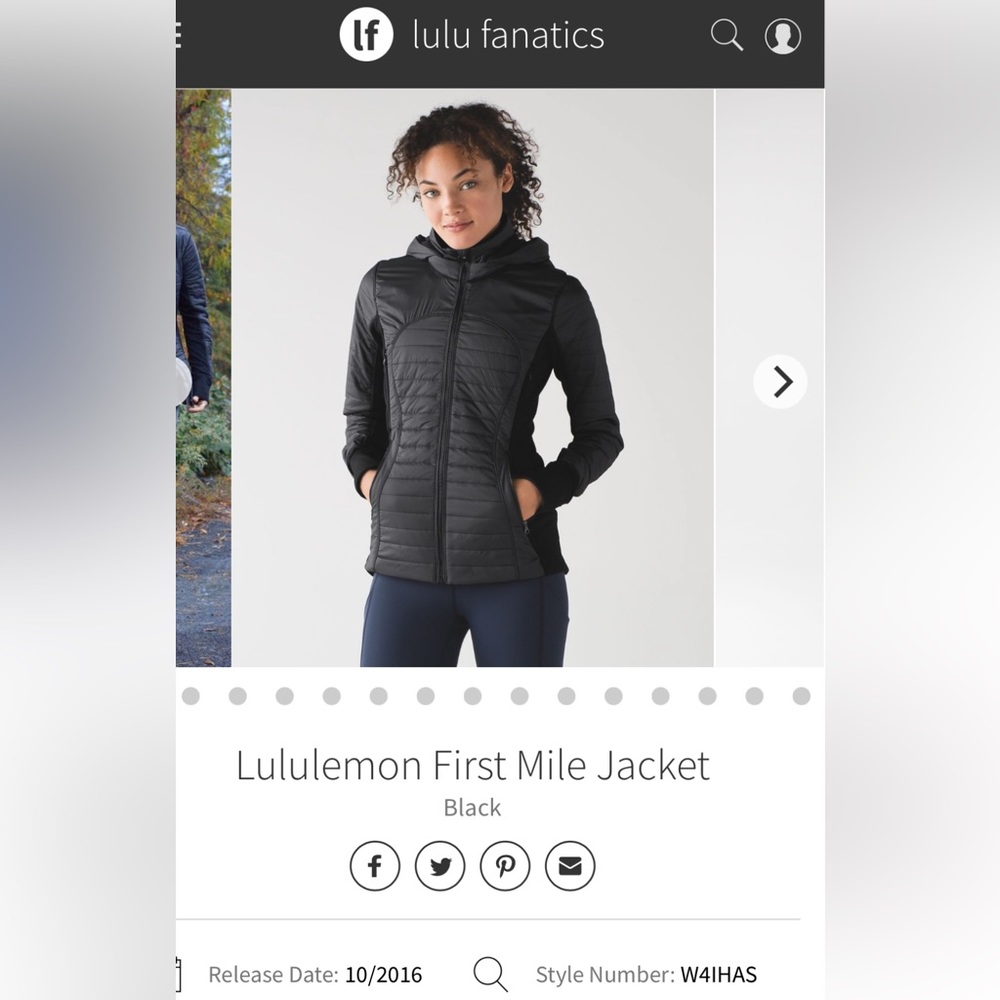 Lululemon First Mile Down Jacket - image 1